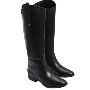 NWOB SAM EDELMAN Penny Black Leather Riding Boot Size 5.5M